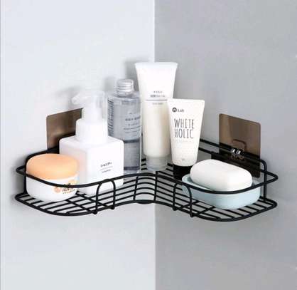 Bathroom corner organizer  available in black image 2