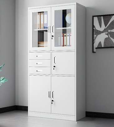 2-Door Steel Office Cabinet with Safe image 5
