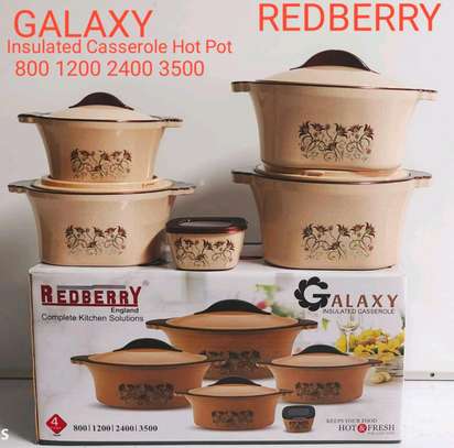 4pcs redberry galaxy insulated casserole hot pots image 2