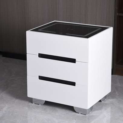 Home Cabinet: Touch Control Nightstand Drawer With Led image 1