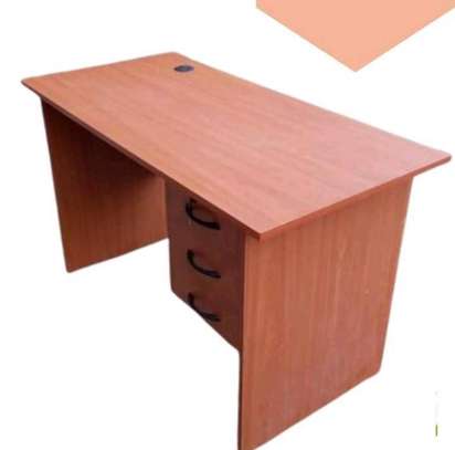 Wood computer desk image 1