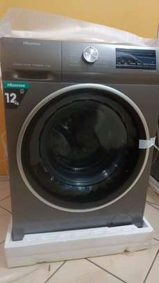 Hisense 12Kg Front Load Washing Machine, Steam Wash, 1400RPM image 1
