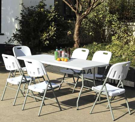 Falcon White Outdoor Foldable Portable Chair image 3