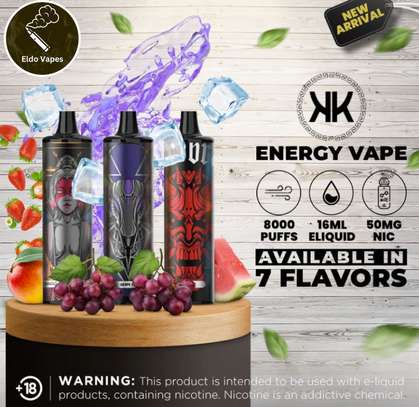 KK Energy 8000 Puffs Rechargeable Vape Watermelon Bubblegum image 2