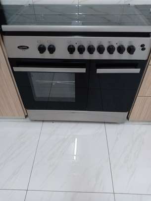 Gas and electric cooker with oven image 1