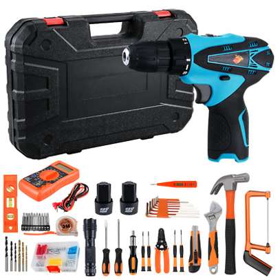 Tool Set with Drill, 128Pcs image 2