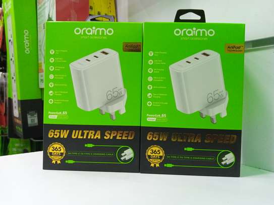 Oraimo Powergan 65W Ultra Speed 5A Charger Kit 3 Port image 2