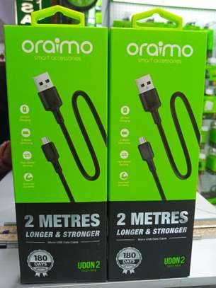 Oraimo Udon 2 Fast Charging Data Cable 2 Meters - MicroUSB image 1