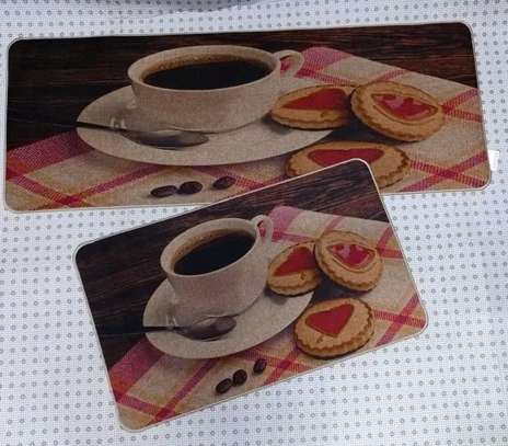 2pc kitchen mats with rubber bottom image 1