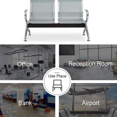 Office Bench: Two Persons Seater Reception Waiting Bench image 5