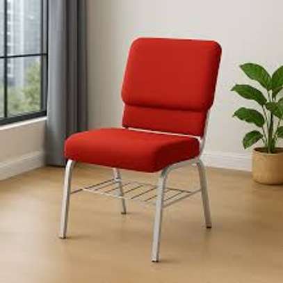 Armless Heavy Duty Stackable Church Chair image 1