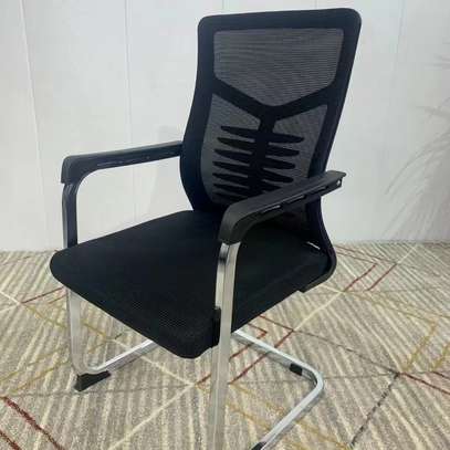 Office Chair: Cantilever Office Black Chairs image 1