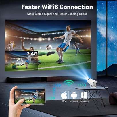 Mini Projector with WIFI 6 and Bluetooth, 4K 1080P image 4