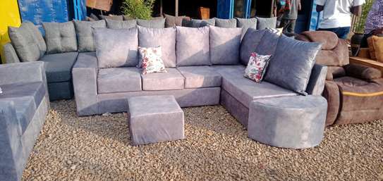 L shape sofa set image 1