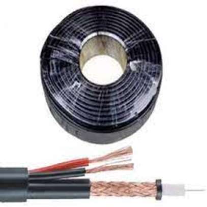 Generic RG59 Coaxial Cable With Power, 100 Meter. image 1