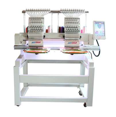 Automatic 2 Head Computerized Embroidery Machine image 1