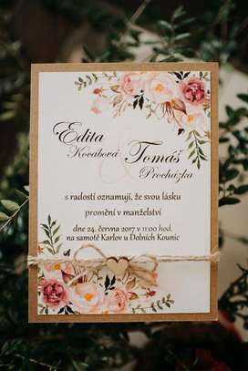 Elegant wedding brochure /Invitation card image 1