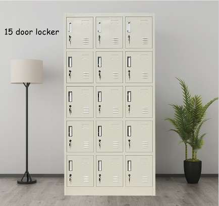 15-Door Personal Locker Cabinet –Durable Metal Storage image 4