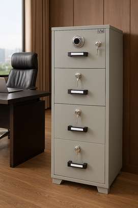 Office Safe: Heavy Metallic 4 Drawers Safe image 1