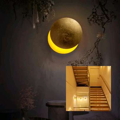 Nordic moon solar eclipse Wall lamp image 1