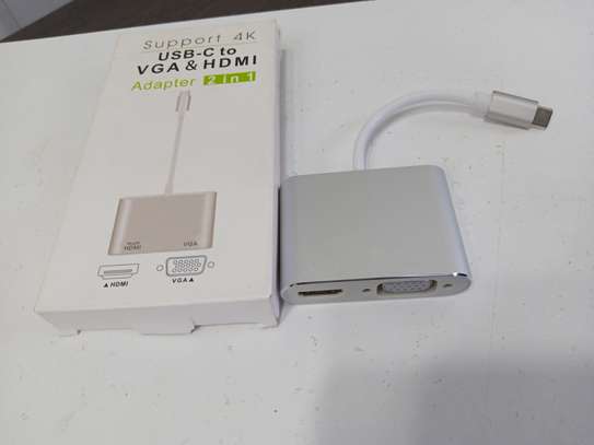 USB-C to VGA and HDMI Adapter - 2-in-1 - 4K 30Hz - image 3