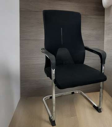Office Chair: Office Visitor Mesh Non-Swivel Chair image 4
