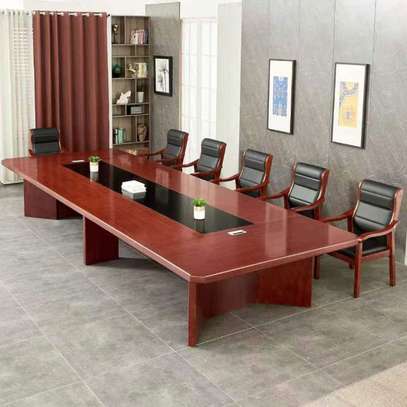 Boardroom Table: 3.0m Mahogany Boardroom Table image 1