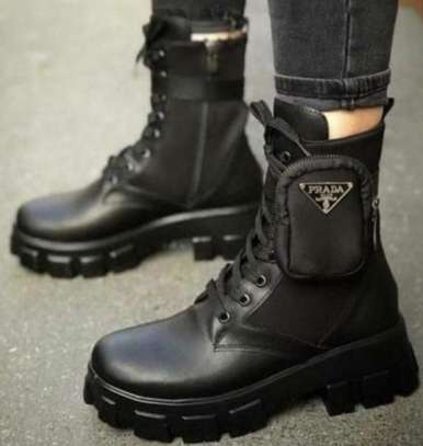 Prada mini combat new arrivals boot