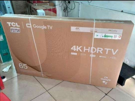 65 TCL smart Google TV UHD 4K Frameless Television image 1