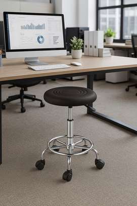 Office Barstool : Round Height  Adjustable Office Barstool image 5