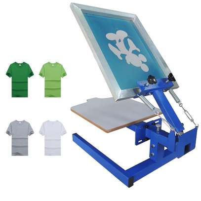 1 color 1 station silk monitor printing press printer shirt processing machine image 1