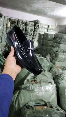 Black L V Mens Loafers Shoes image 1