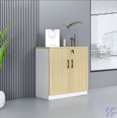 Office Cabinet: Wooden Two-Door MDF Designed Office Cupboard image 5