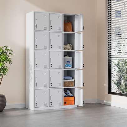 Office Cabinet: 15 Lockers Steel Cabinet For 15 Individuals image 1