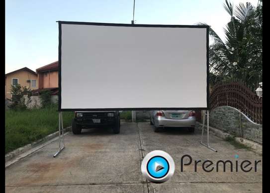 Rear projection screen hire image 1