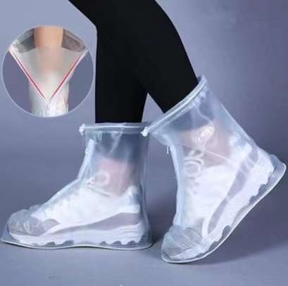 Ankle- high Waterproof, Mud-proof reusable shoe covers image 1