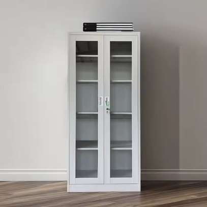 Full Glass Filing Cabinet image 1