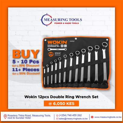 Wokin 12pcs double ring wrench set image 1