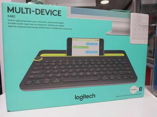 Logitech K480 Multi-Device Bluetooth Wireless Keyboard Black image 2