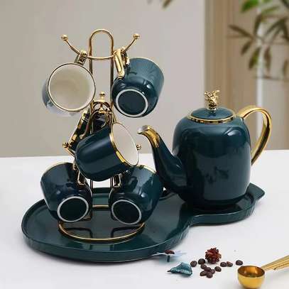 Ceramic tea kettle set image 11
