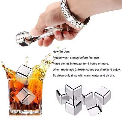6pcs Reusable Stainless Steel Ice Cubes image 4