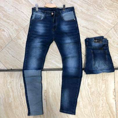 Quality blue designer jeans image 1