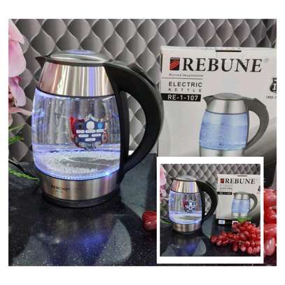 Rebune electric glass cordless kettle image 1