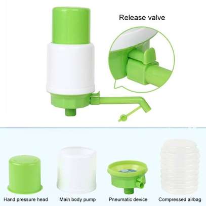 Bottled Drinking Water Pump Hand Press Manual Pump Dispenser Pump Faucet Tool green and white image 4