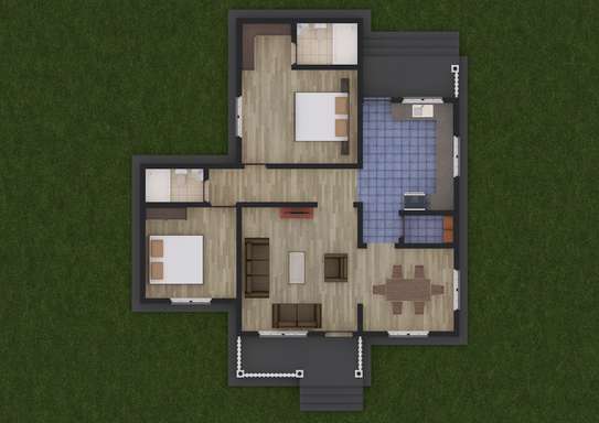 Two Bedroom Plan image 4