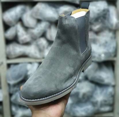 Oxford Suede Official Billionaire  Leather  Boots Grey shoes image 1