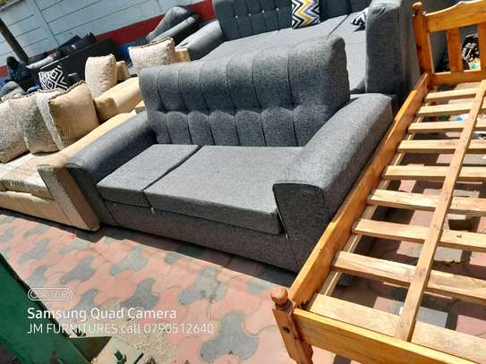 Grey 3seater sofa set on sell call image 2