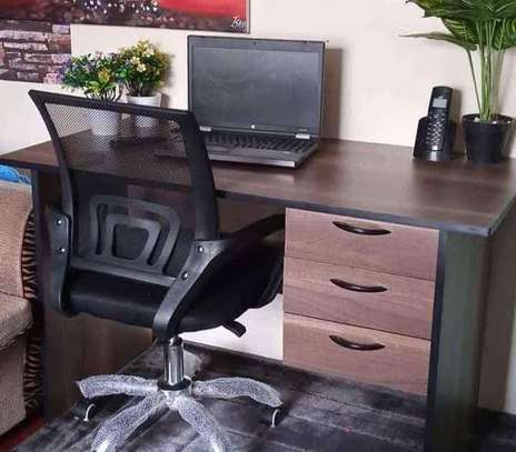 Modern executive office desks and a chair image 2