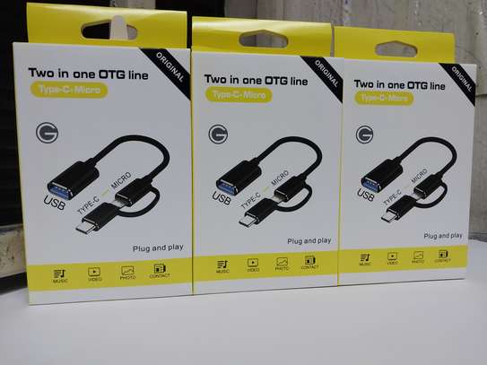 2 In 1 USB 3.0 OTG Adapter Cable Type-C Micro USB To USB 3.0 image 2
