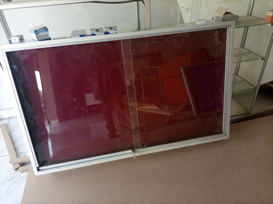 glass sliding notice board 6*4ft image 3